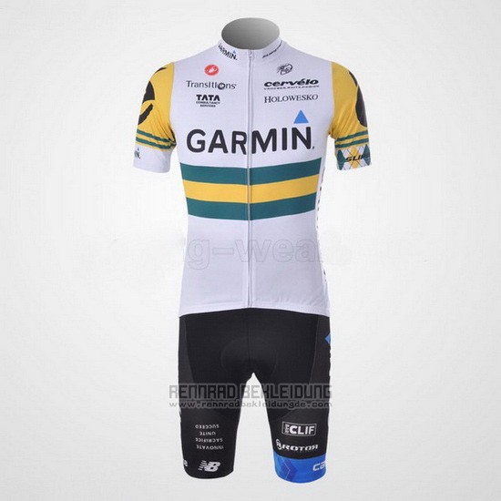 2011 Fahrradbekleidung Garmin Champion Australien Trikot Kurzarm und Tragerhose - zum Schließen ins Bild klicken